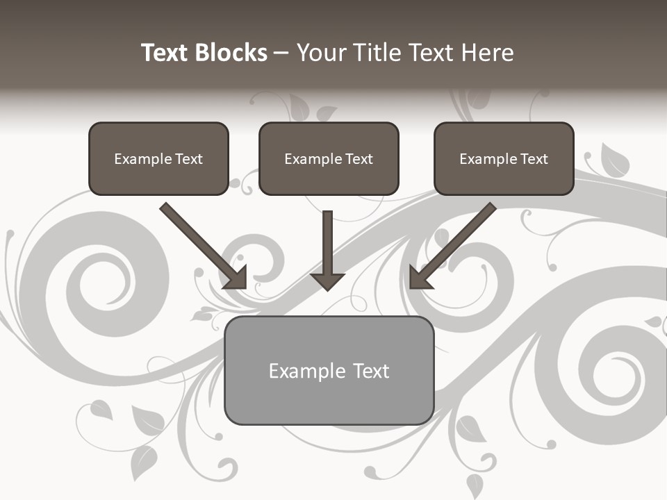 Beautiful Leaf Pattern PowerPoint Template