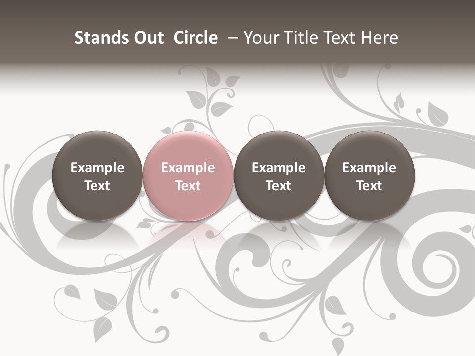 Beautiful Leaf Pattern PowerPoint Template