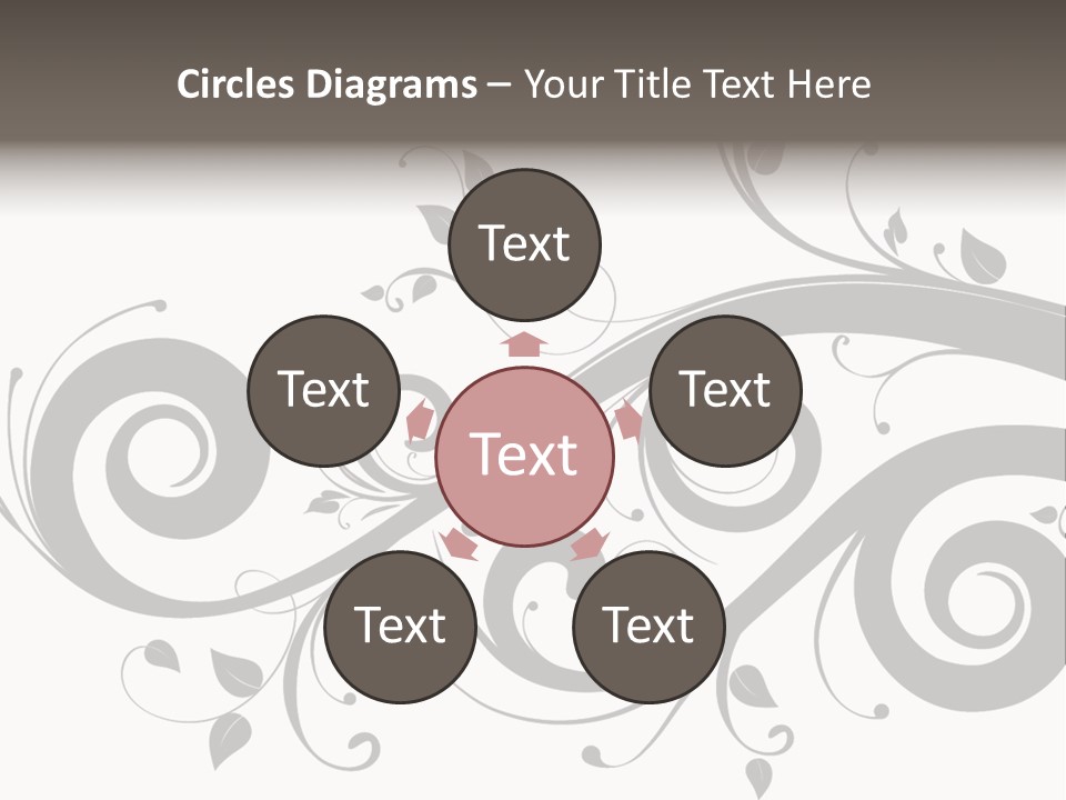 Beautiful Leaf Pattern PowerPoint Template