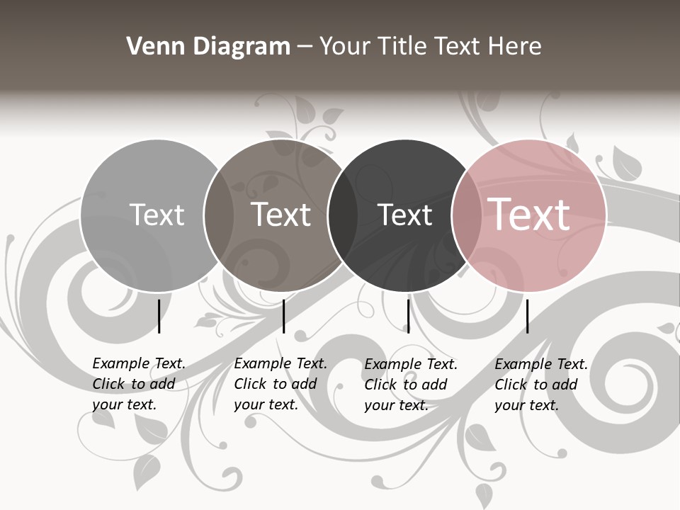 Beautiful Leaf Pattern PowerPoint Template