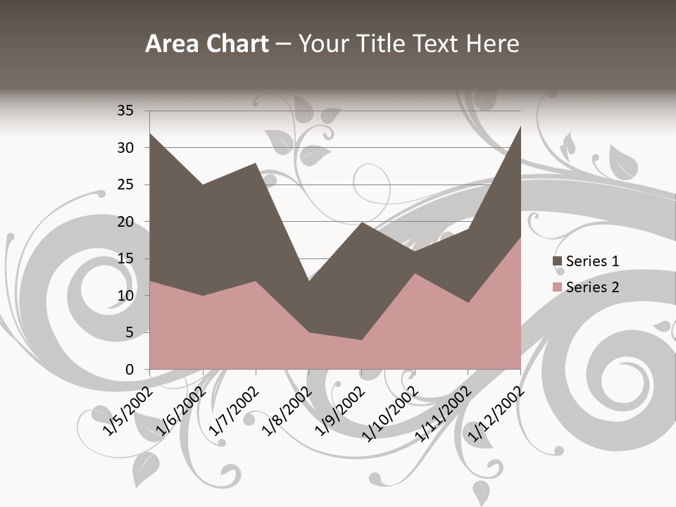 Beautiful Leaf Pattern PowerPoint Template