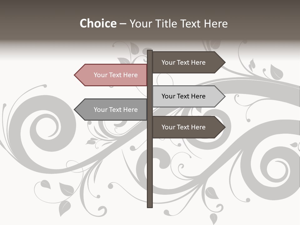 Beautiful Leaf Pattern PowerPoint Template
