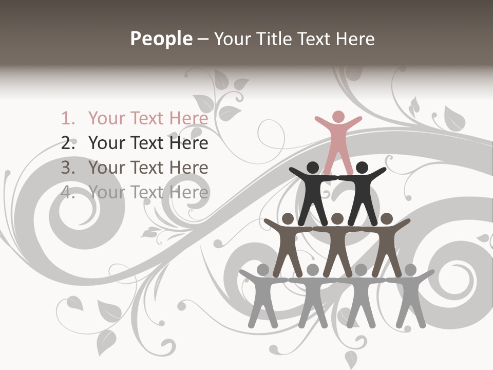 Beautiful Leaf Pattern PowerPoint Template