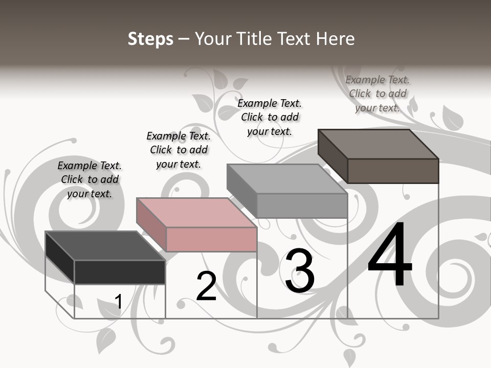 Beautiful Leaf Pattern PowerPoint Template