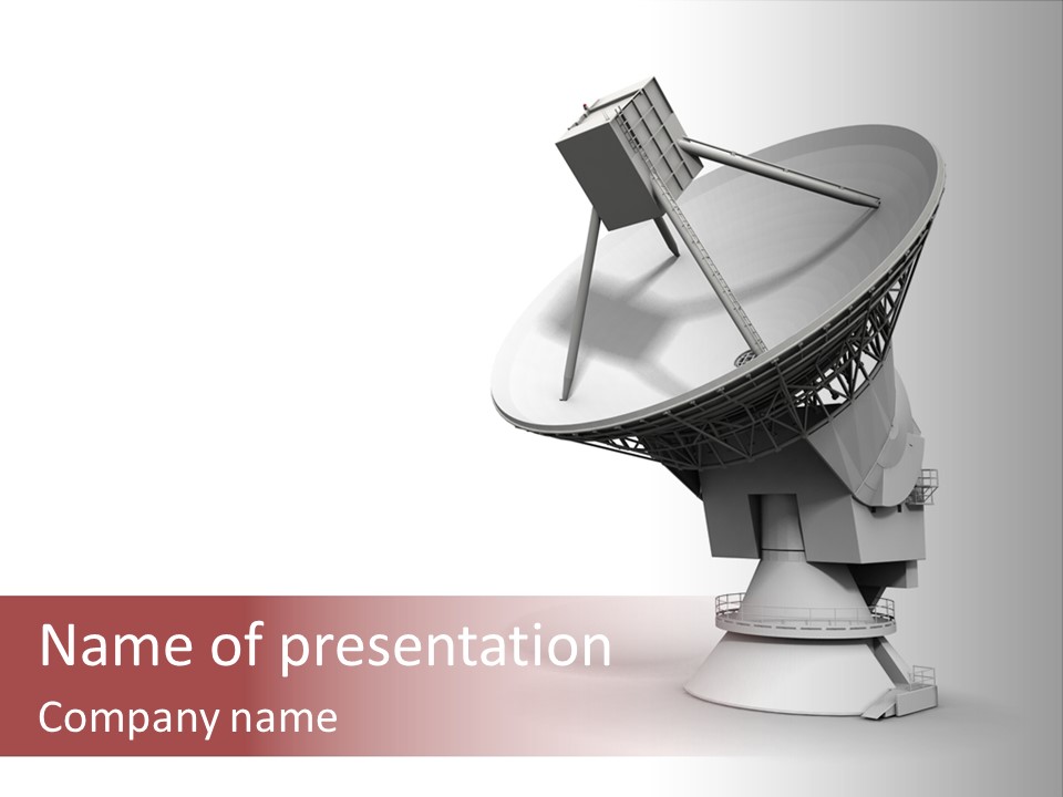 Tower Telecommunications Connection PowerPoint Template