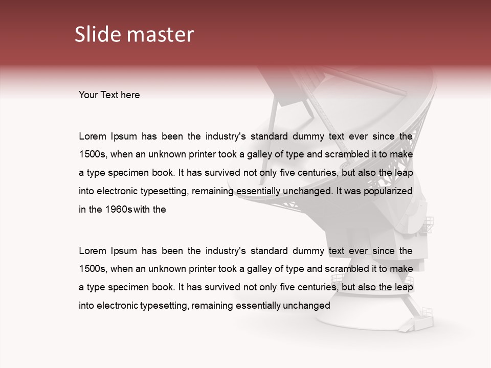 Tower Telecommunications Connection PowerPoint Template