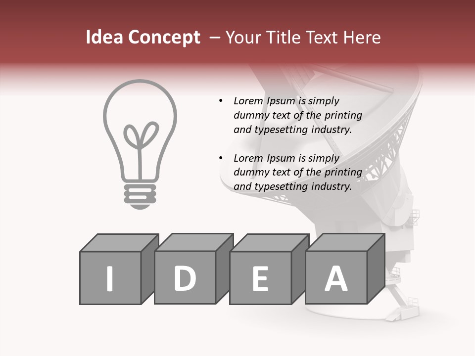 Tower Telecommunications Connection PowerPoint Template