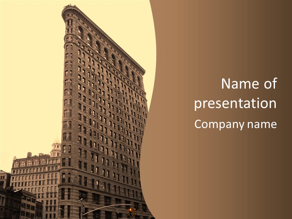 City Usa Deco PowerPoint Template