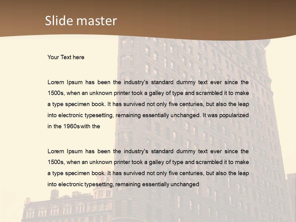 City Usa Deco PowerPoint Template