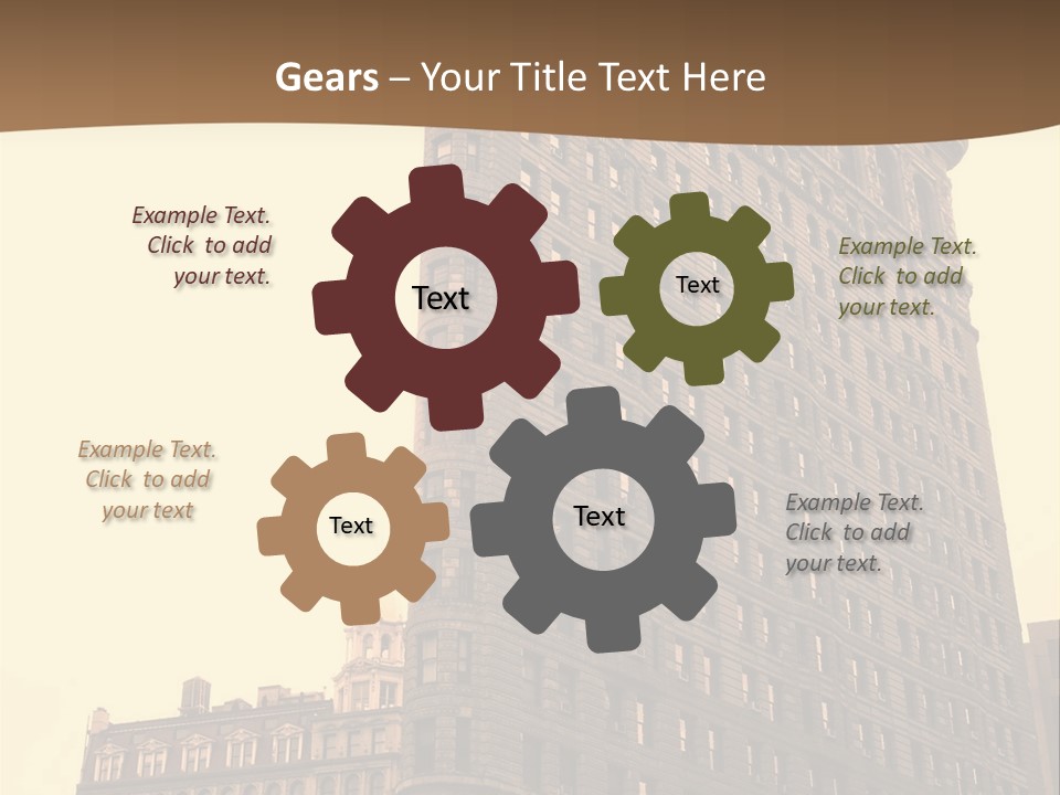 City Usa Deco PowerPoint Template