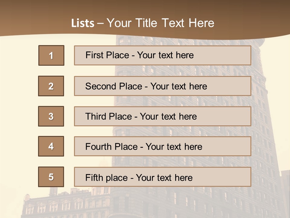 City Usa Deco PowerPoint Template