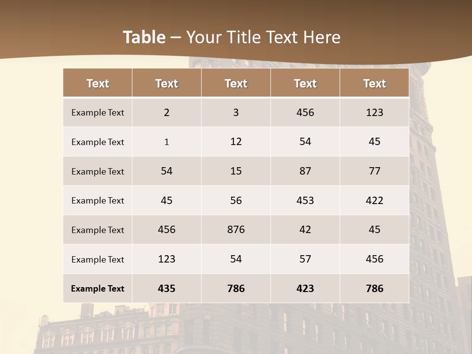 City Usa Deco PowerPoint Template