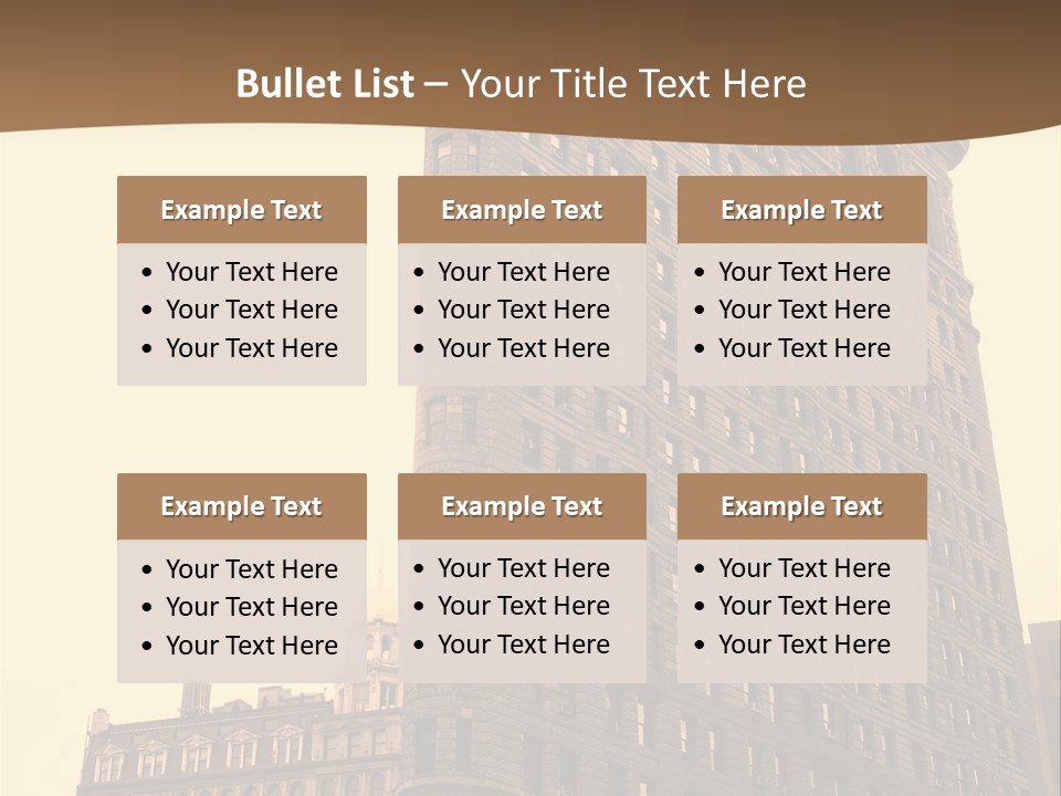 City Usa Deco PowerPoint Template