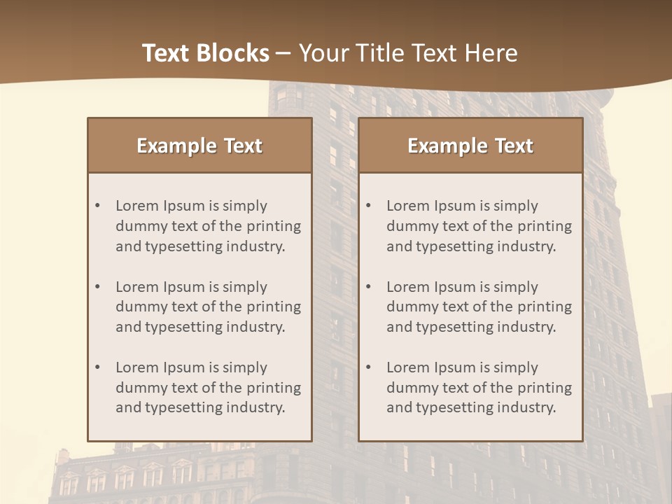 City Usa Deco PowerPoint Template