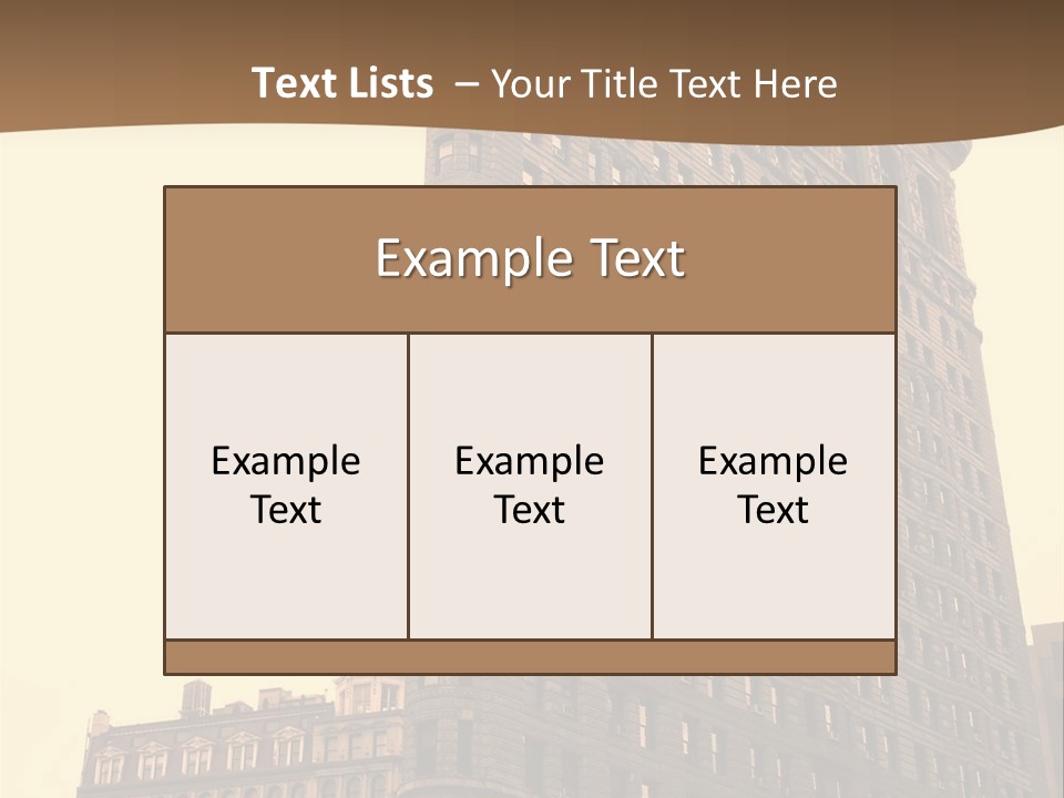 City Usa Deco PowerPoint Template