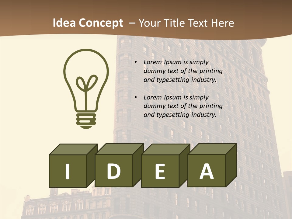 City Usa Deco PowerPoint Template