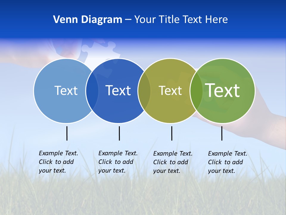 Two Hands Holding Pieces Of A Puzzle Together PowerPoint Template