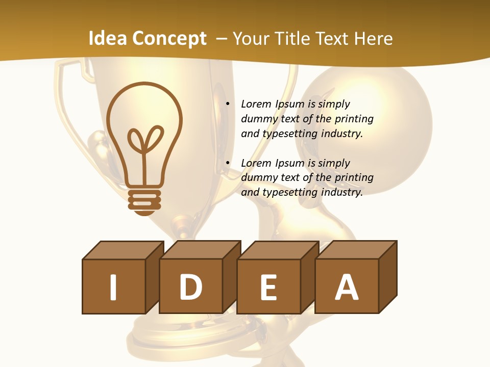Best Idea Character PowerPoint Template