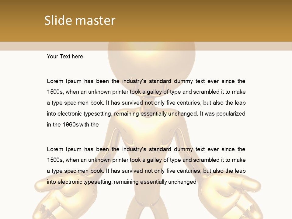 Isolated Art Symbolic PowerPoint Template