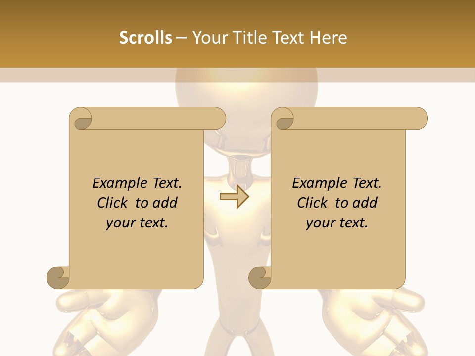 Isolated Art Symbolic PowerPoint Template