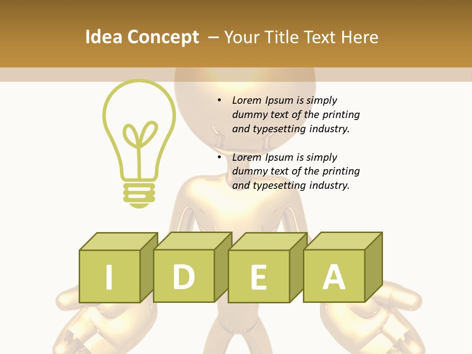 Isolated Art Symbolic PowerPoint Template