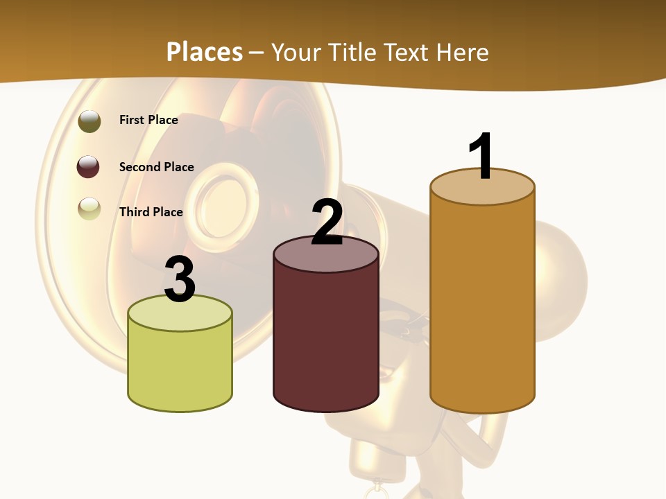 Megaphone Order Bullhorn PowerPoint Template