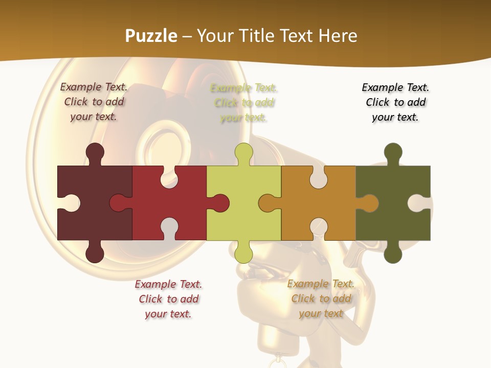 Megaphone Order Bullhorn PowerPoint Template