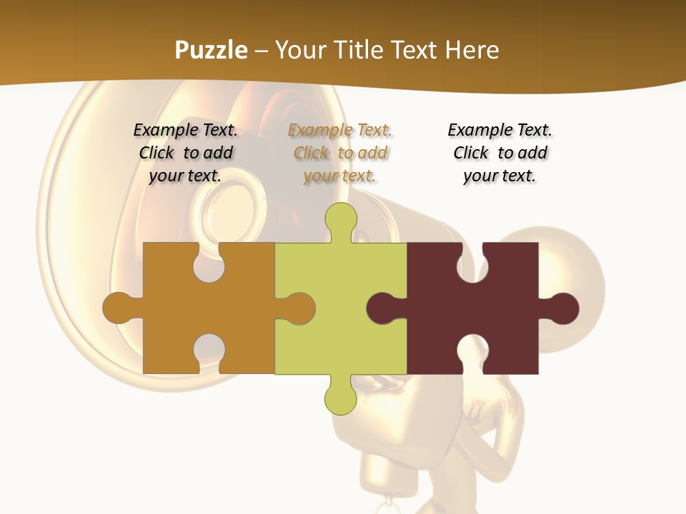 Megaphone Order Bullhorn PowerPoint Template