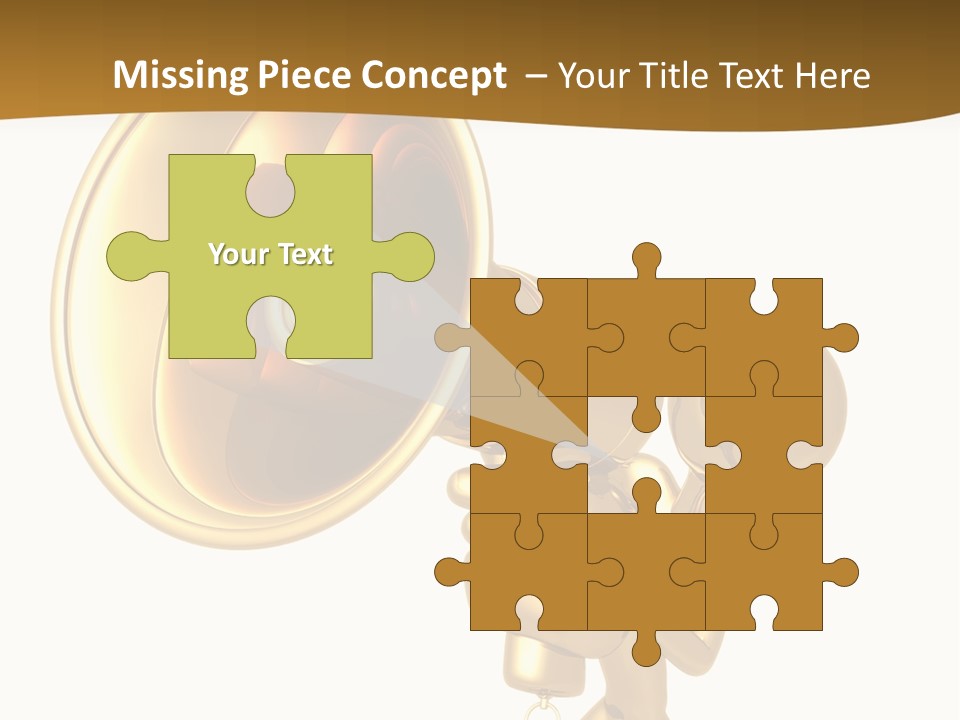 Megaphone Order Bullhorn PowerPoint Template