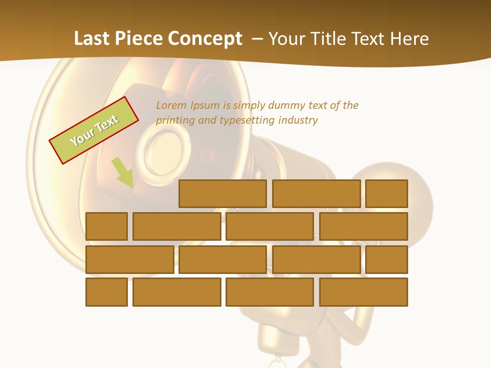 Megaphone Order Bullhorn PowerPoint Template