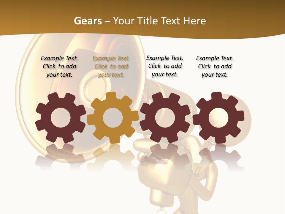 Megaphone Order Bullhorn PowerPoint Template