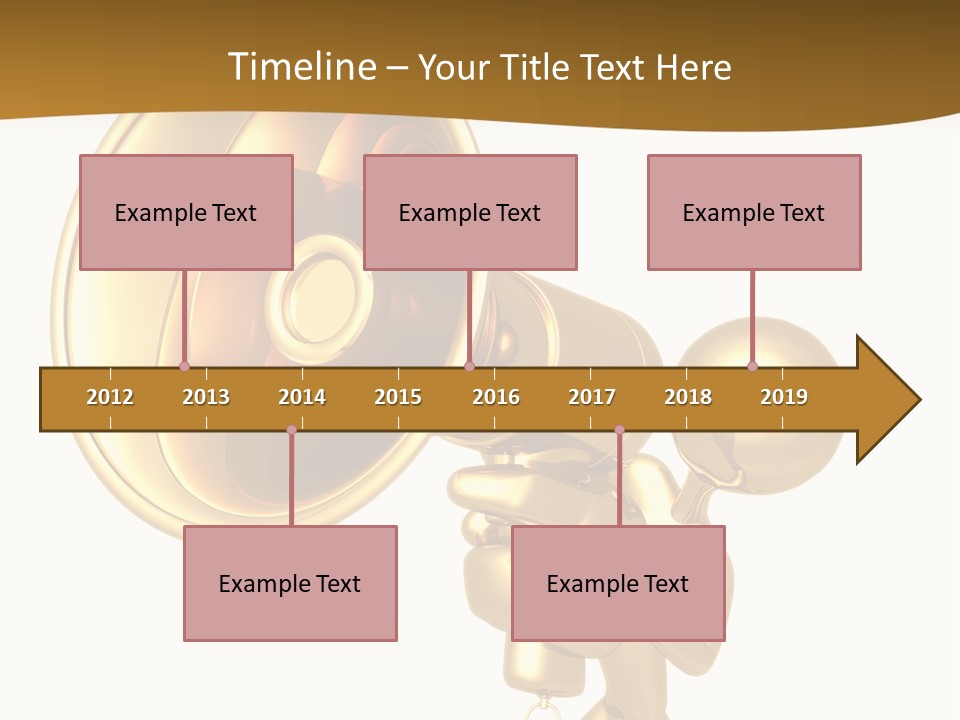 Megaphone Order Bullhorn PowerPoint Template