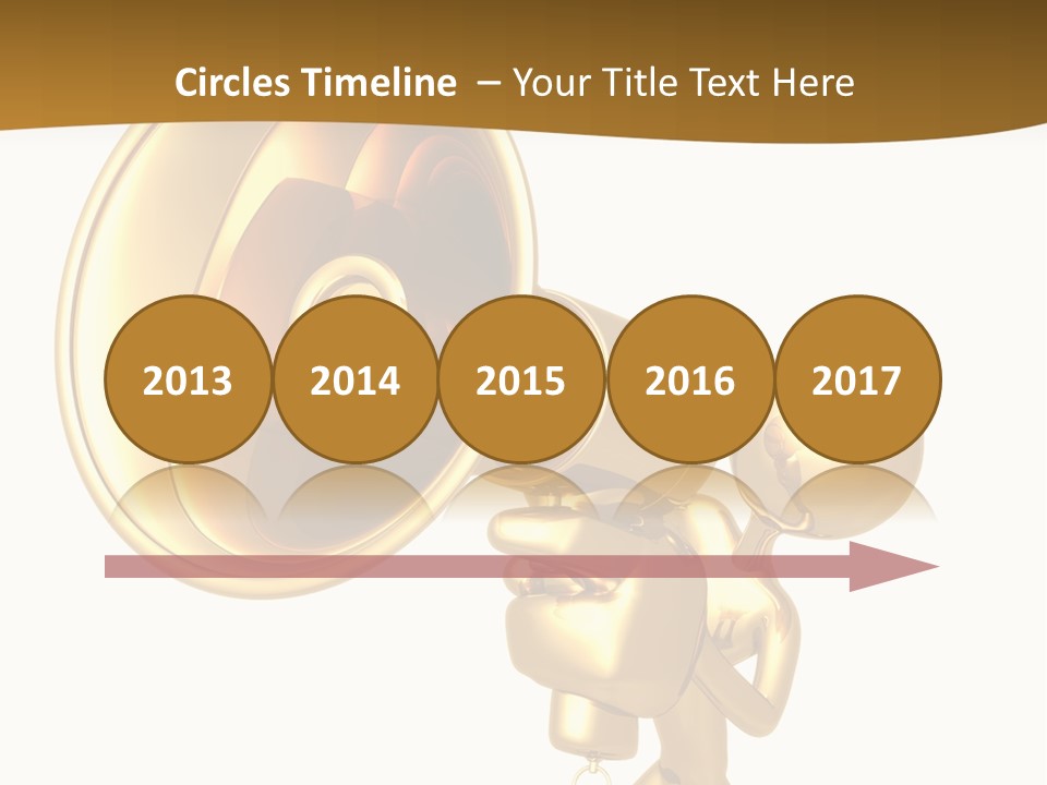 Megaphone Order Bullhorn PowerPoint Template