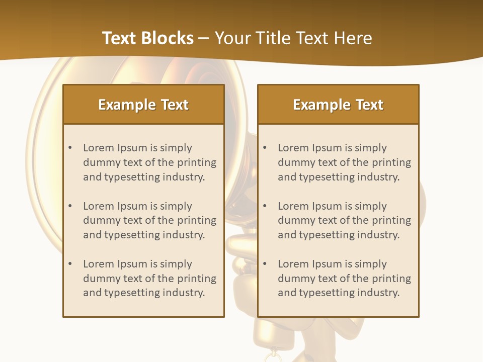 Megaphone Order Bullhorn PowerPoint Template