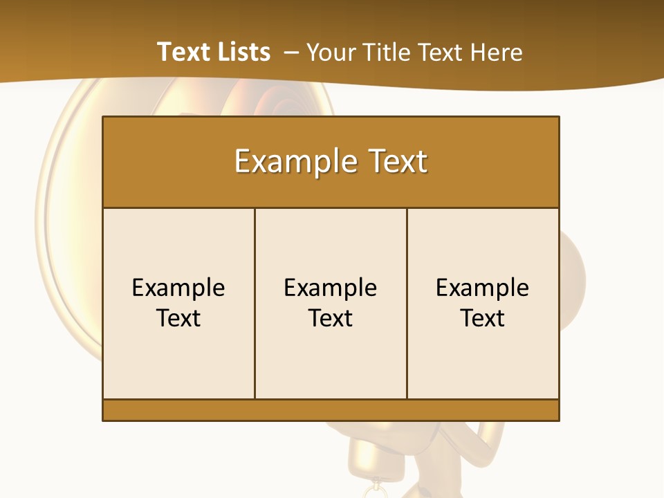 Megaphone Order Bullhorn PowerPoint Template