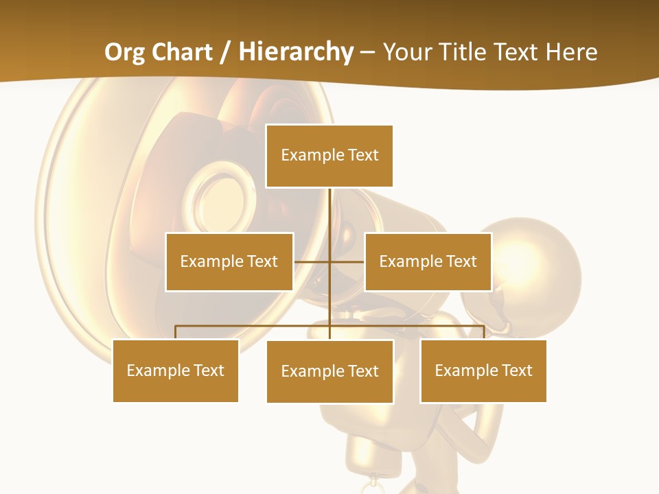 Megaphone Order Bullhorn PowerPoint Template