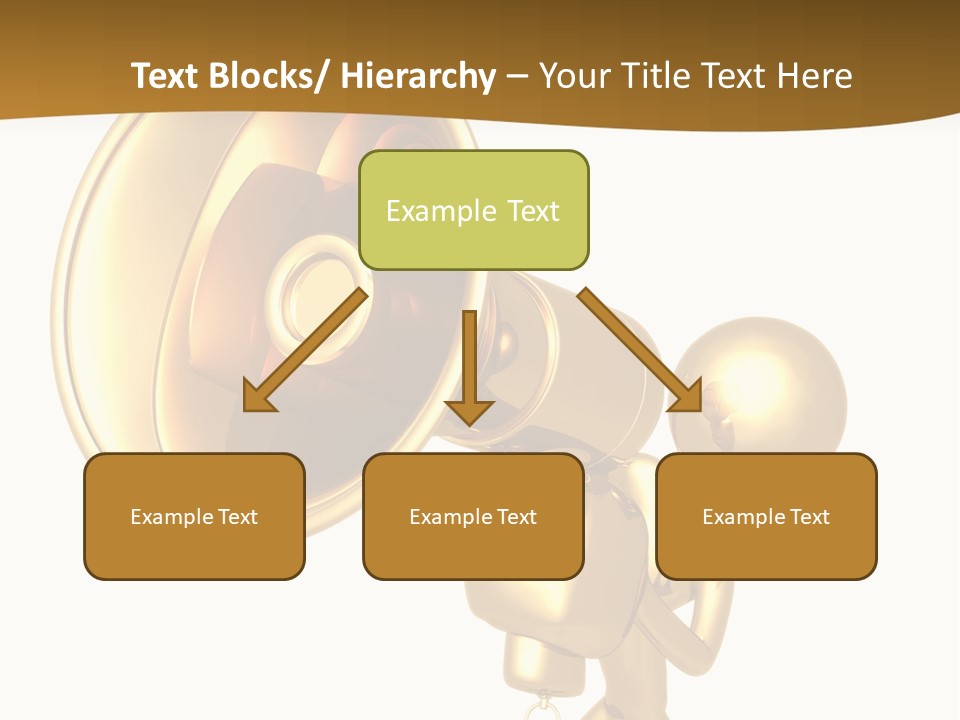 Megaphone Order Bullhorn PowerPoint Template