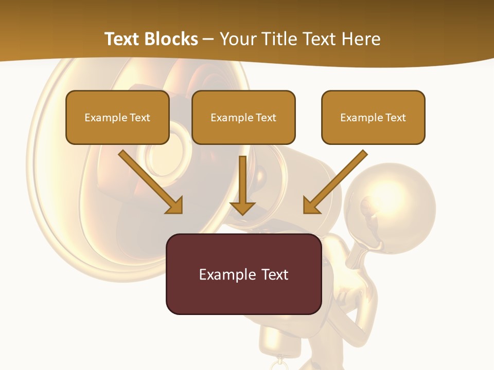 Megaphone Order Bullhorn PowerPoint Template