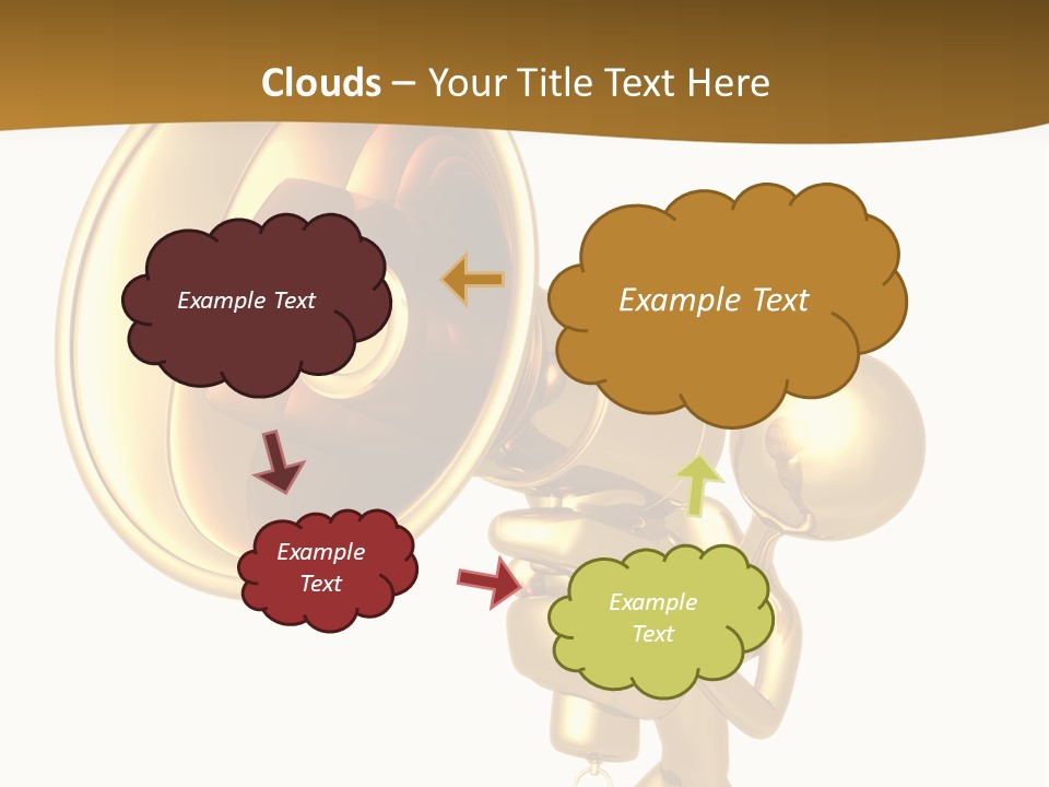 Megaphone Order Bullhorn PowerPoint Template