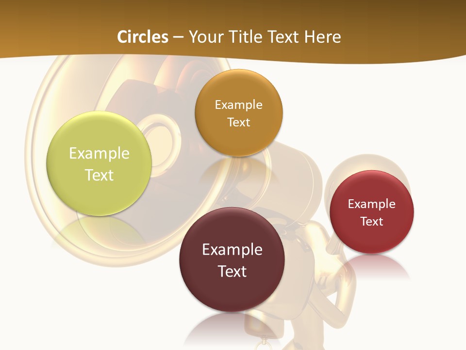 Megaphone Order Bullhorn PowerPoint Template