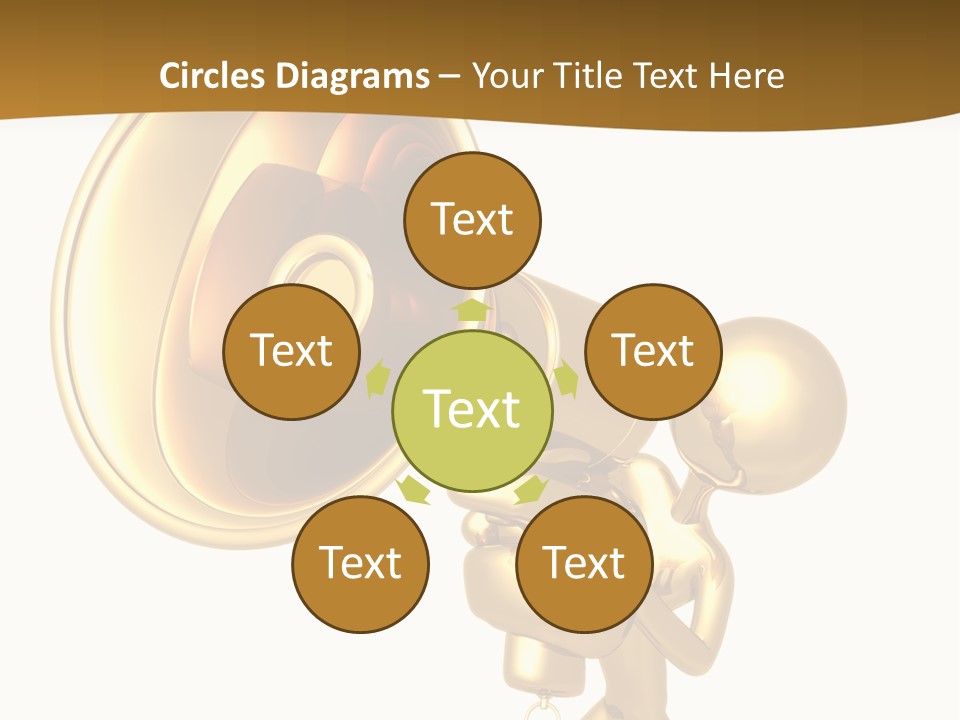 Megaphone Order Bullhorn PowerPoint Template