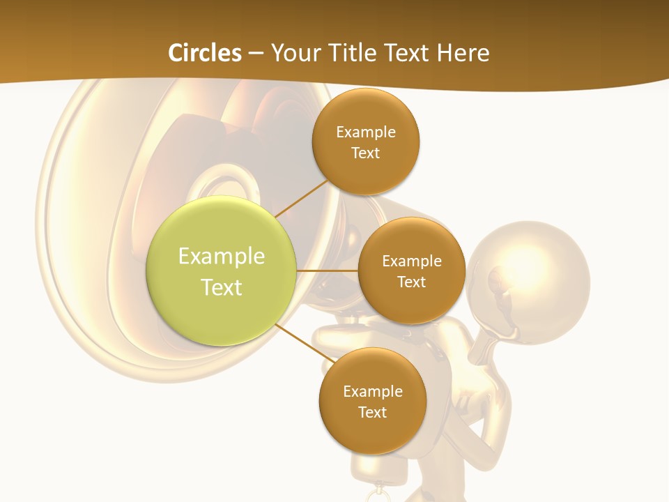 Megaphone Order Bullhorn PowerPoint Template