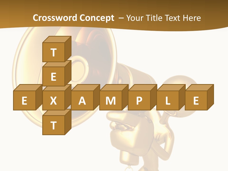 Megaphone Order Bullhorn PowerPoint Template