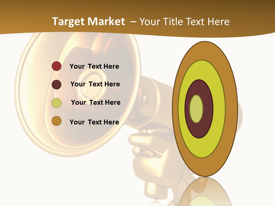 Megaphone Order Bullhorn PowerPoint Template