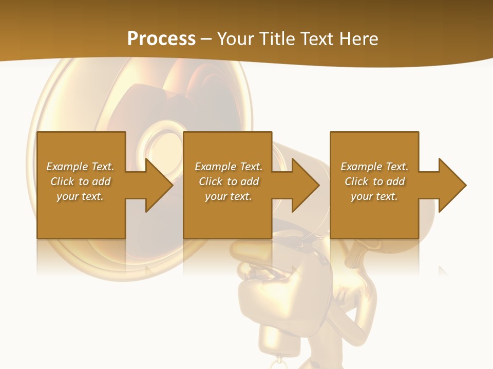Megaphone Order Bullhorn PowerPoint Template