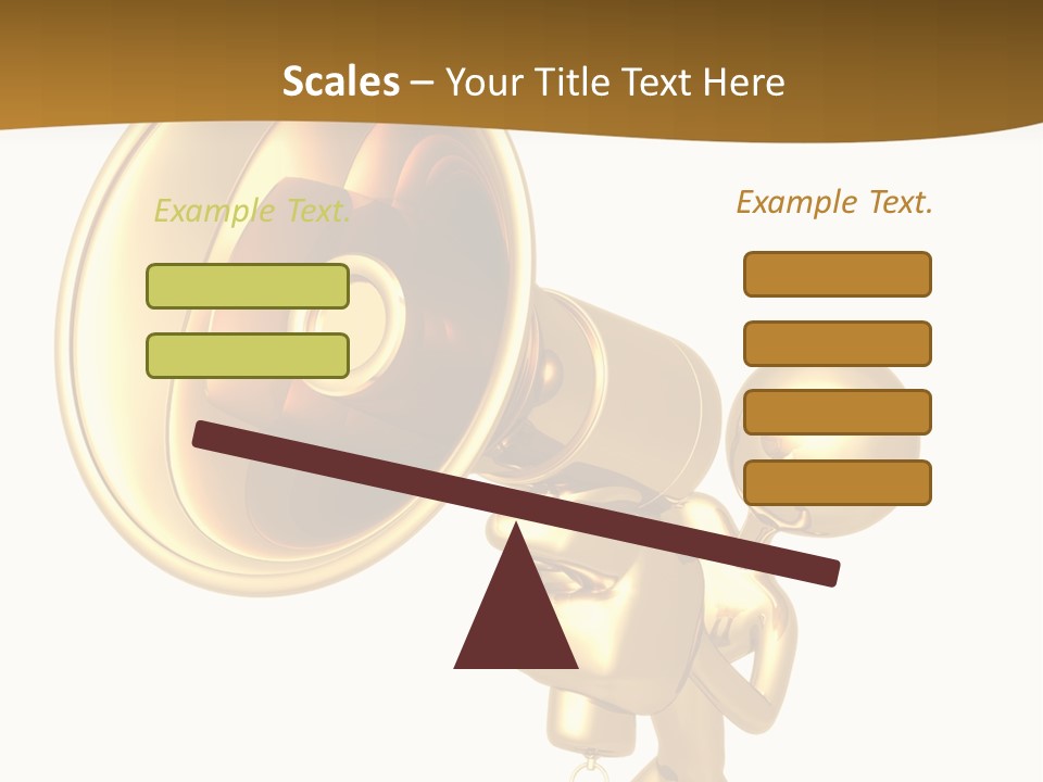 Megaphone Order Bullhorn PowerPoint Template