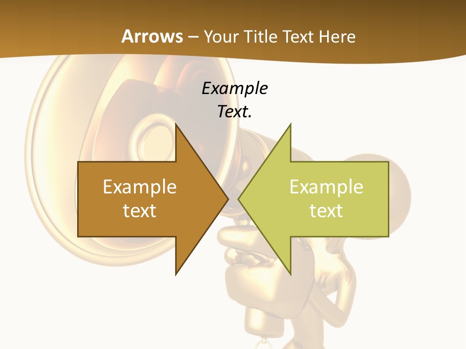 Megaphone Order Bullhorn PowerPoint Template