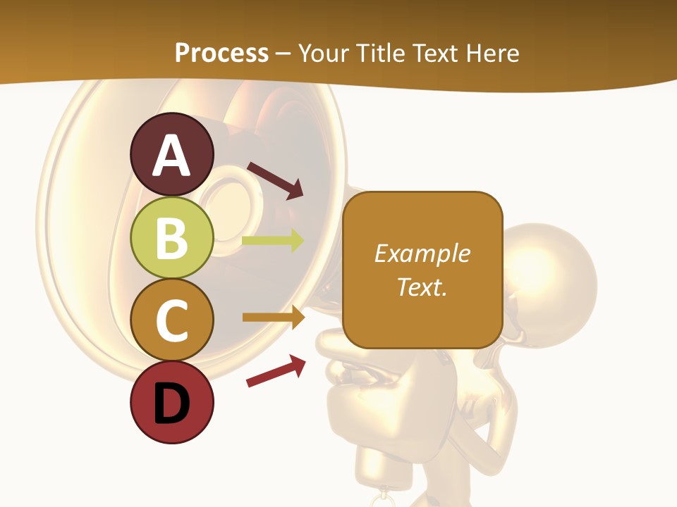 Megaphone Order Bullhorn PowerPoint Template