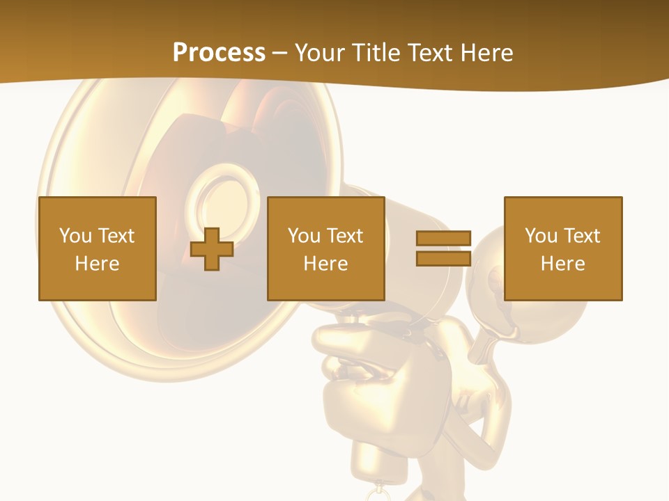 Megaphone Order Bullhorn PowerPoint Template
