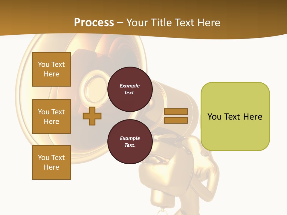 Megaphone Order Bullhorn PowerPoint Template